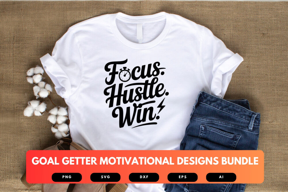 Goal Getter SVG Bundle | Motivational Quote Cut Files for Cricut & Sublimation - Image 4