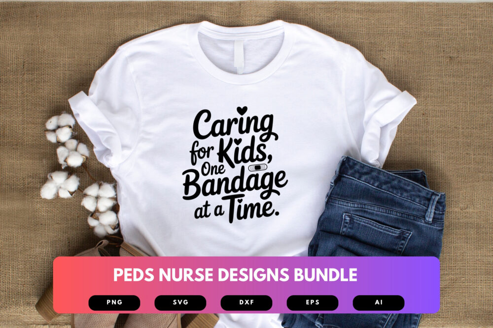 Pediatric Nurse SVG Bundle | Peds Nurse Clipart, Medical Cut Files for Cricut & Sublimation - Image 3