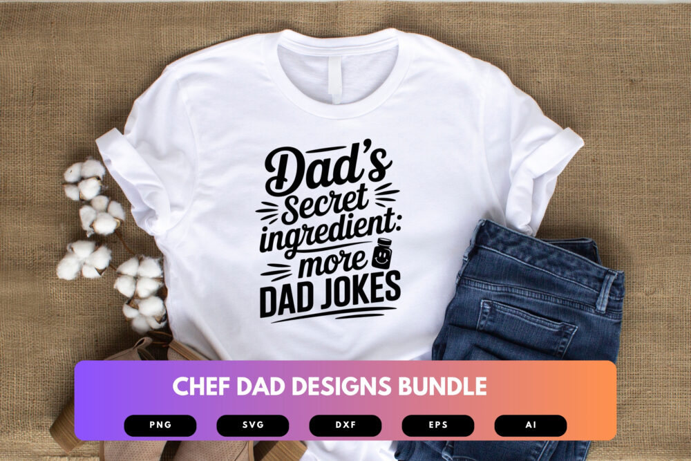 Chef Dad SVG Bundle | Cooking Clipart, Funny Kitchen Silhouette Cut Files for Cricut & Sublimation - Image 4