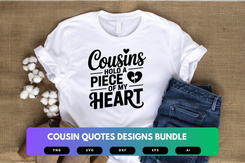 Cousin Quotes SVG Bundle | Funny Family Sayings Clipart, Matching Cousin Silhouette Cut Files for Cricut & Sublimation - Image 4