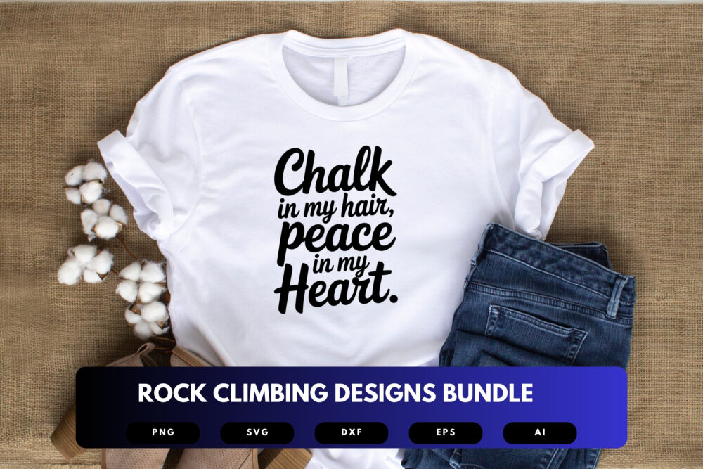 Rock Climbing SVG Bundle | Mountain Climber Clipart, Adventure Silhouette Cut Files for Cricut & Sublimation - Image 4