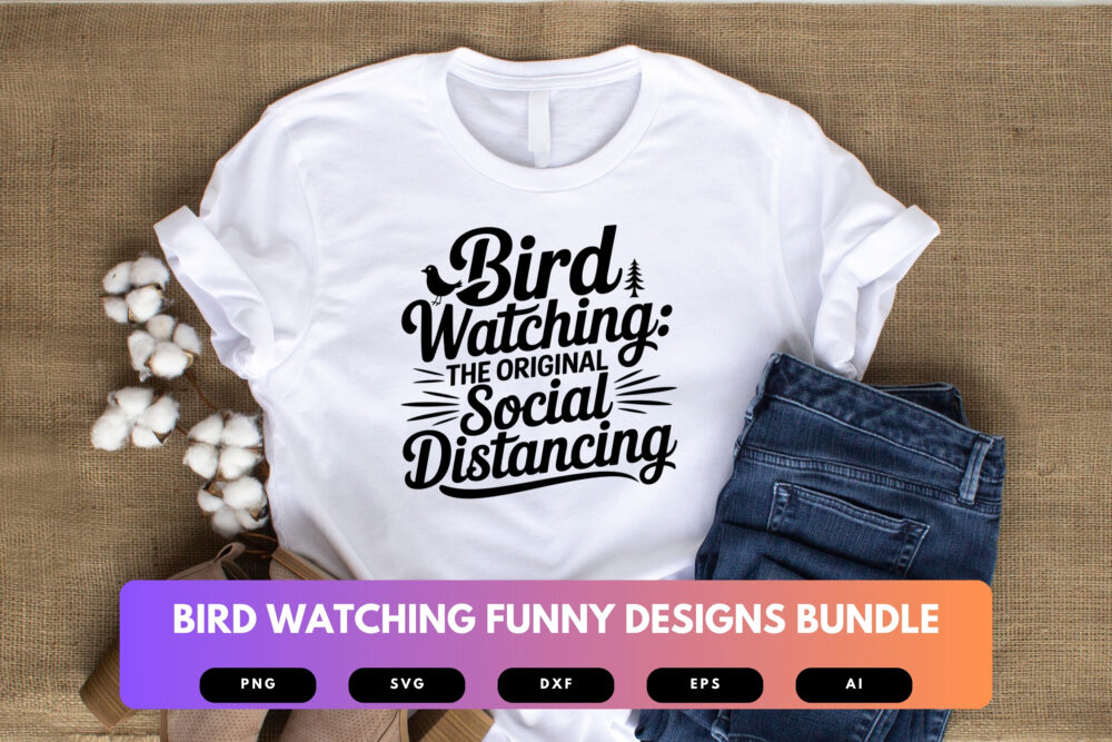 Bird Watching SVG Bundle | Funny Birdwatcher Clipart , Silhouette Cut Files for Cricut & Sublimation - Image 4