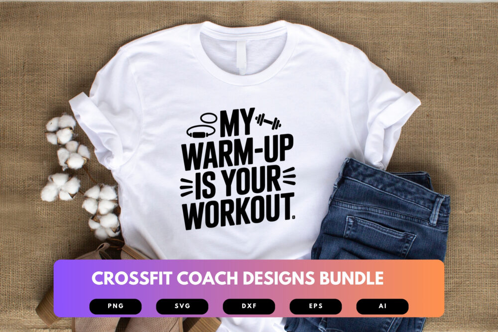 CrossFit Coach SVG Bundle | Fitness Trainer Quotes , Workout Cut Files for Cricut & Sublimation - Image 4