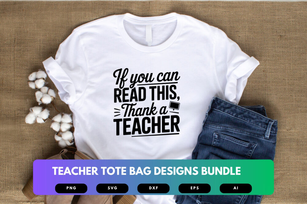Teacher Tote Bag SVG Bundle | Education Quotes , School Life Cut Files for Cricut & Sublimation - Image 3