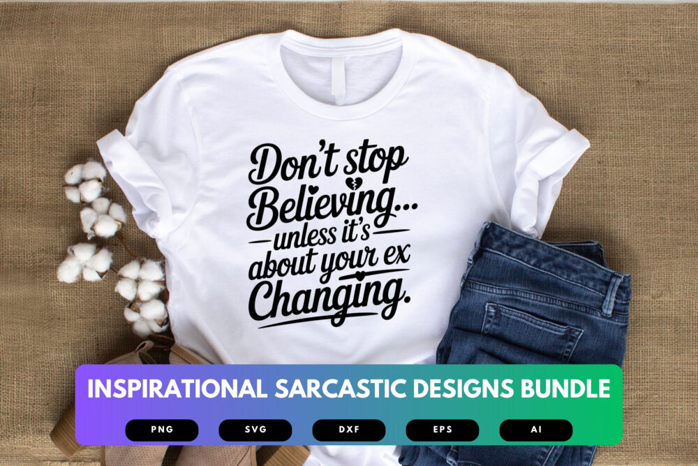 Inspirational Sarcastic SVG Bundle | Funny Motivational Quotes Cut Files for Cricut & Sublimation - Image 4