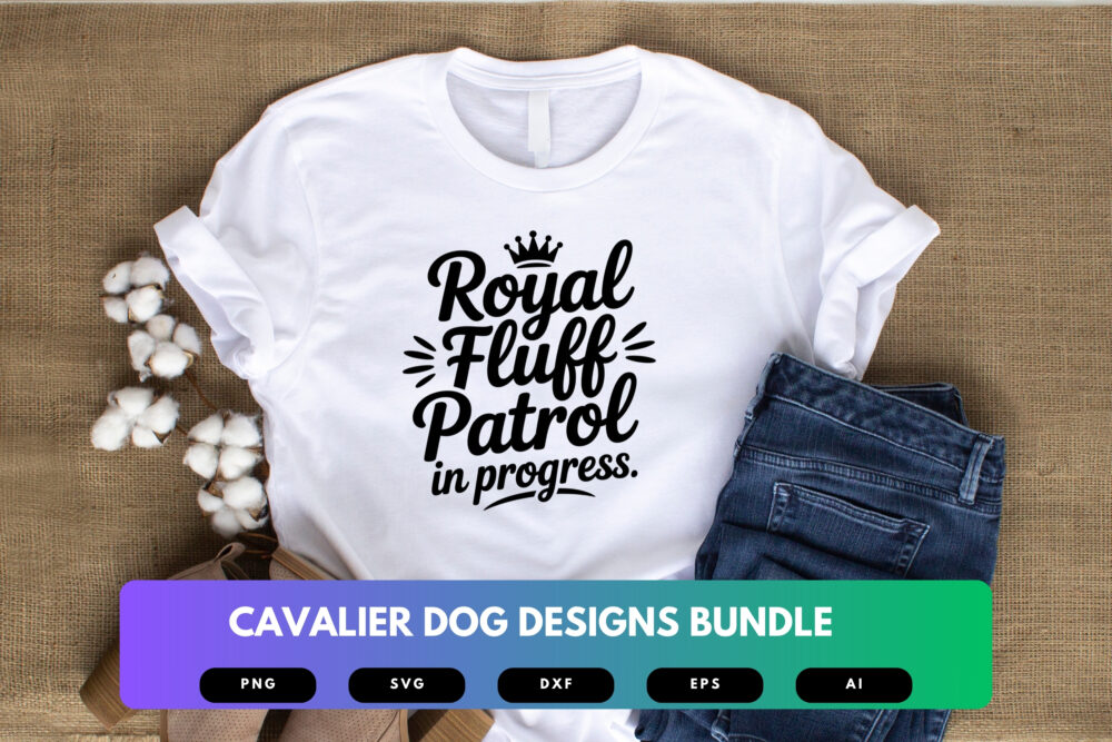 Cavalier King Charles Spaniel SVG Bundle | Dog Clipart, Cute Pet Silhouette Cut Files for Cricut & Sublimation - Image 4