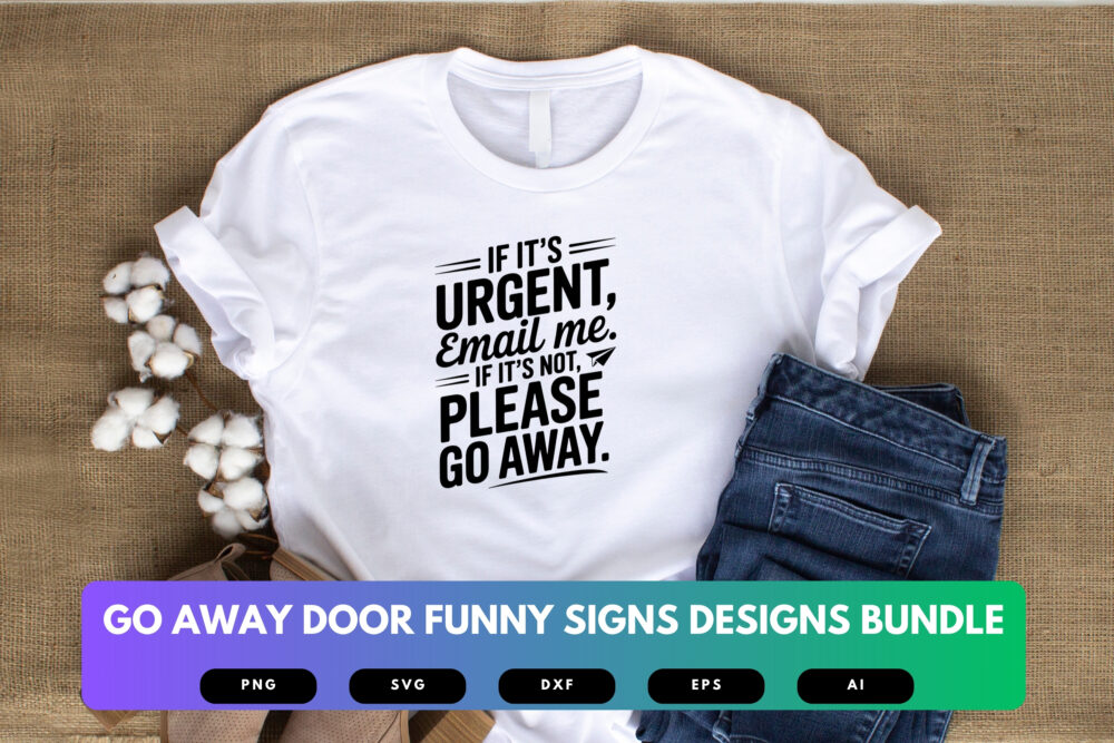 Go Away Door SVG Bundle | Funny Door Signs Cut Files for Cricut, Sublimation & Home Decor - Image 4