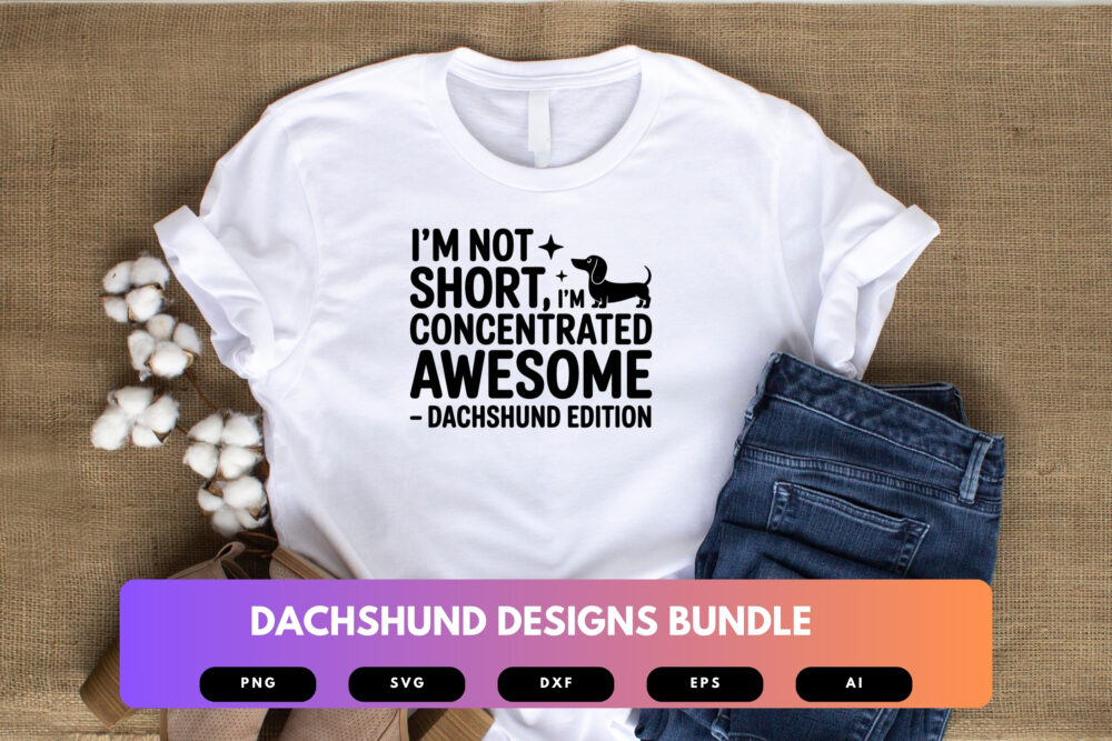 Dachshund SVG Bundle | Wiener Dog Clipart, Funny Pet Silhouette Cut Files for Cricut & Sublimation - Image 3