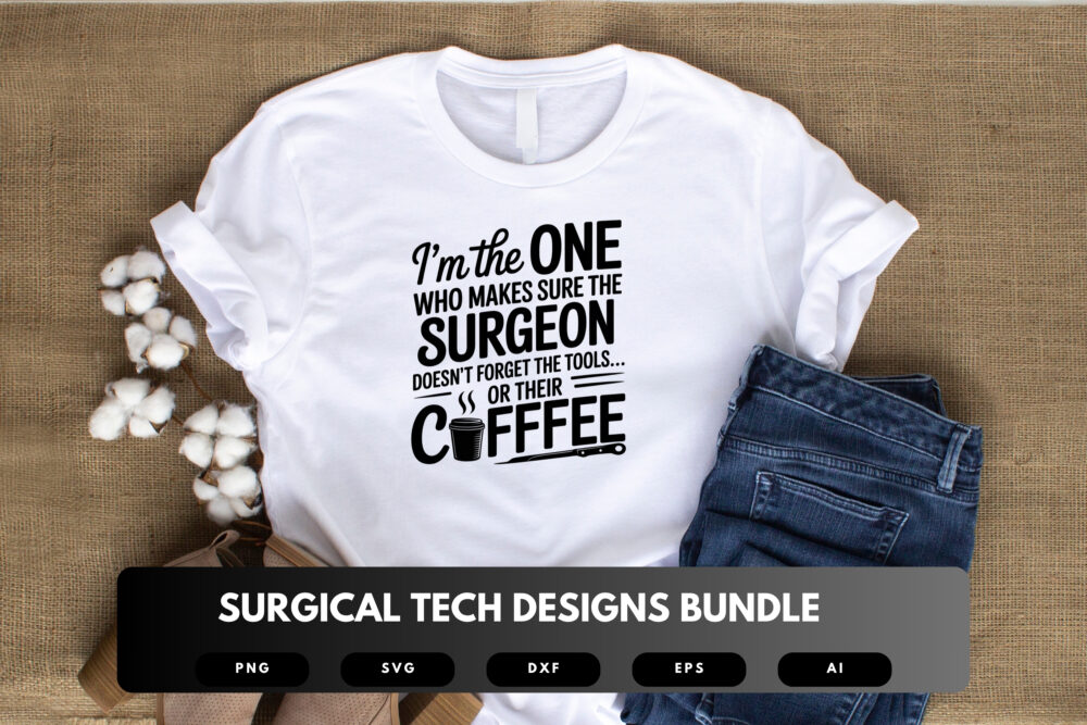 Surgical Tech SVG Bundle | Operating Room Quotes, Scrub Life Clipart and Medical Cut Files for Cricut & Sublimation - Image 3