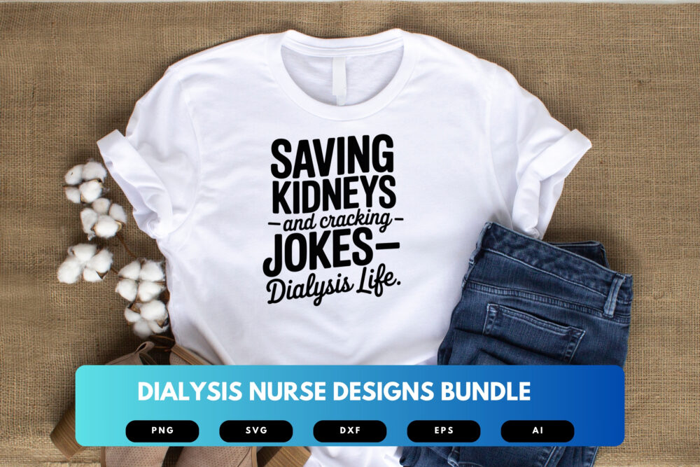 Dialysis Nurse SVG Bundle | Kidney Care Clipart, Medical Silhouette Cut Files for Cricut & Sublimation - Image 3