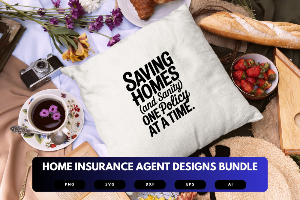 Home Insurance Agent SVG Bundle | Real Estate and Coverage Clipart, Policy Quote Cut Files for Cricut & Sublimation - Image 2