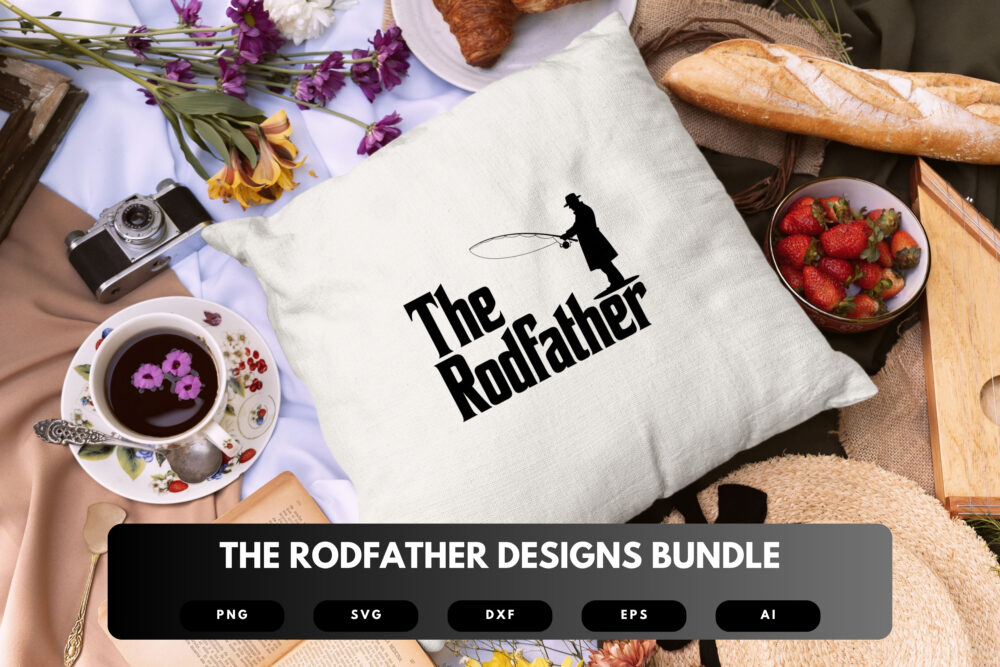 The Rodfather SVG Bundle | Funny Fishing Quotes, Angler Cut Files for Cricut & Sublimation - Image 2