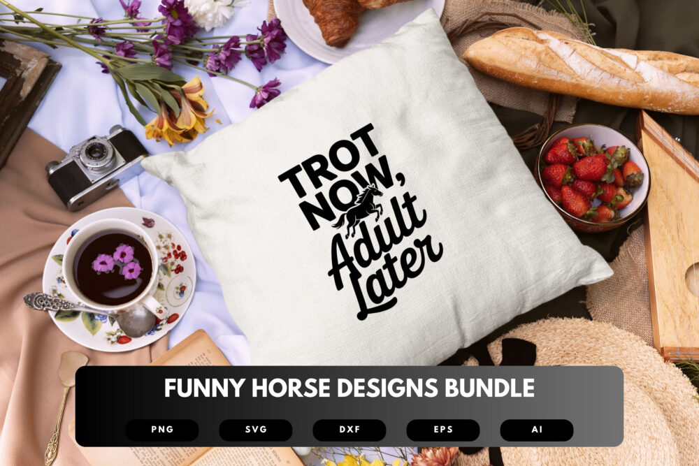Funny Horse SVG Bundle | Equestrian Quotes, Farm Animal Clipart Cut Files for Cricut & Sublimation - Image 2
