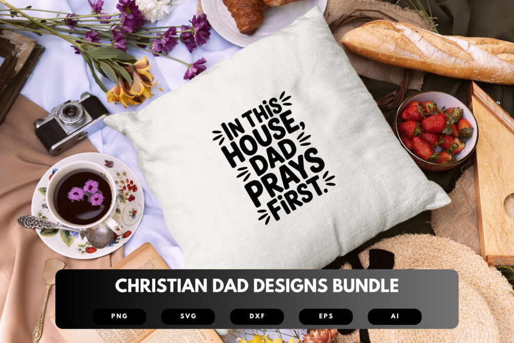 Christian Dad SVG Bundle | Faith-Based Dad Quotes, Religious Silhouette Cut Files for Cricut & Sublimation - Image 2