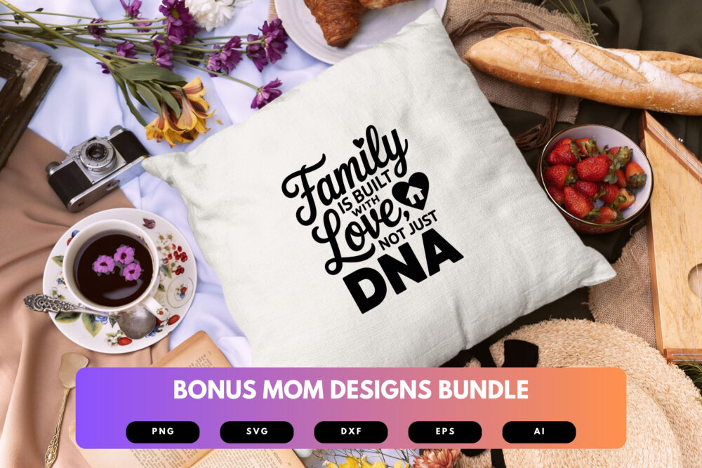 Bonus Mom SVG Bundle | Stepmom Quotes, Mother's Day Clipart , Silhouette Cut Files for Cricut & Sublimation - Image 3
