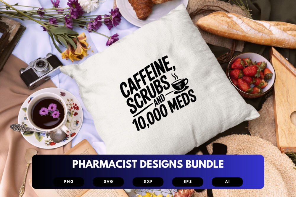 Pharmacist SVG Bundle | Pharmacy Quotes, Medicine Clipart , Silhouette Cut Files for Cricut & Sublimation - Image 3