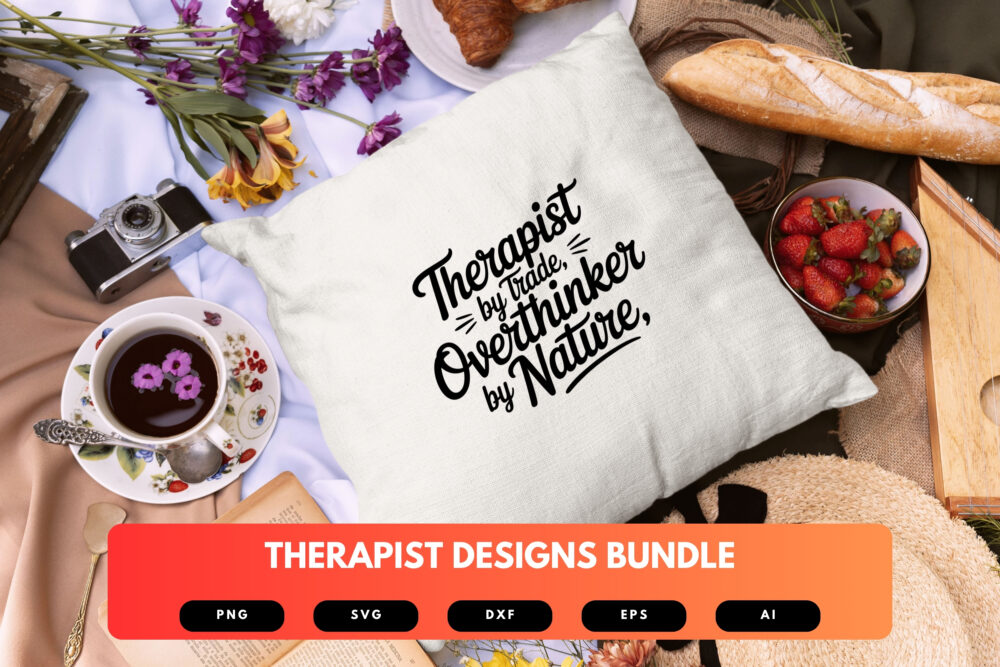 Therapist SVG Bundle | Mental Health Quotes, Counseling Clipart , Silhouette Cut Files for Cricut & Sublimation - Image 3