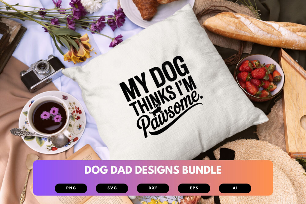 Dog Dad SVG Bundle | Pet Lover Clipart, Funny Dog Owner Cut Files for Cricut & Sublimation - Image 3