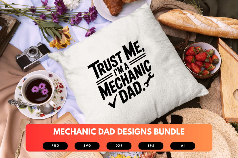 Mechanic Dad SVG Bundle | Funny Garage Quote Clipart, Car Repair Cut Files for Cricut & Sublimation - Image 3