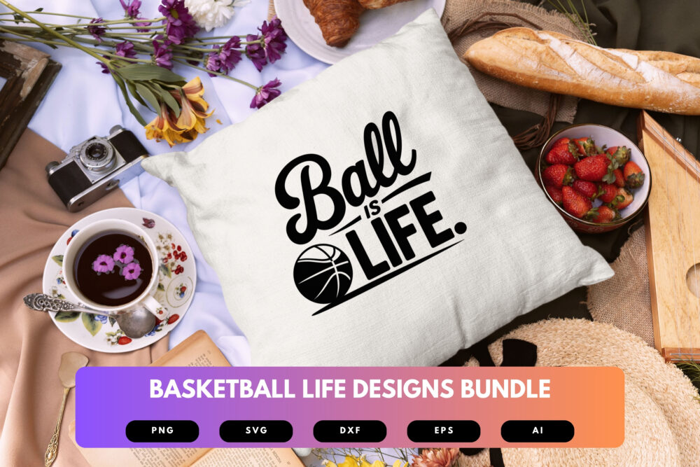 Basketball Life SVG Bundle | Sports Clipart, Athlete Silhouette Cut Files for Cricut & Sublimation - Image 4