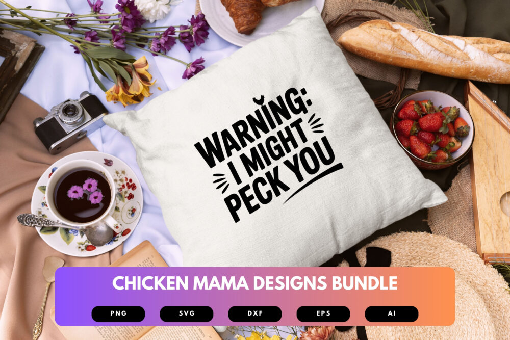 Chicken Mama SVG Bundle | Farm Life Clipart, Funny Poultry Cut Files for Cricut & Sublimation Projects - Image 2