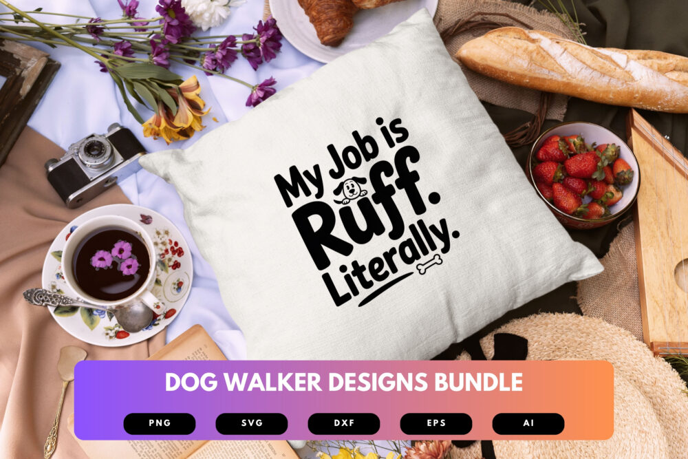 Dog Walker SVG Bundle | Pet Sitting Clipart, Funny Dog Lover Cut Files for Cricut & Sublimation Projects - Image 3
