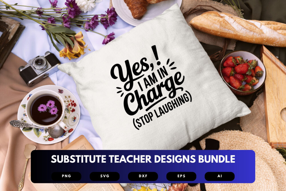 Substitute Teacher SVG Bundle | Fun , Inspirational Quotes for Substitute Educators for Cricut, Sublimation & DIY Crafts - Image 3