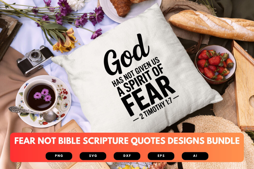 Fear Not SVG Bundle | Bible Verse Cut Files, Christian Scripture Quote Designs for Cricut & Sublimation - Image 3