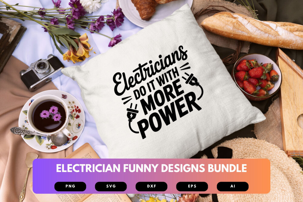 Electrician SVG Bundle | Funny Electrical Quotes , Tools Clipart for Cricut, Sublimation & T-Shirts - Image 3
