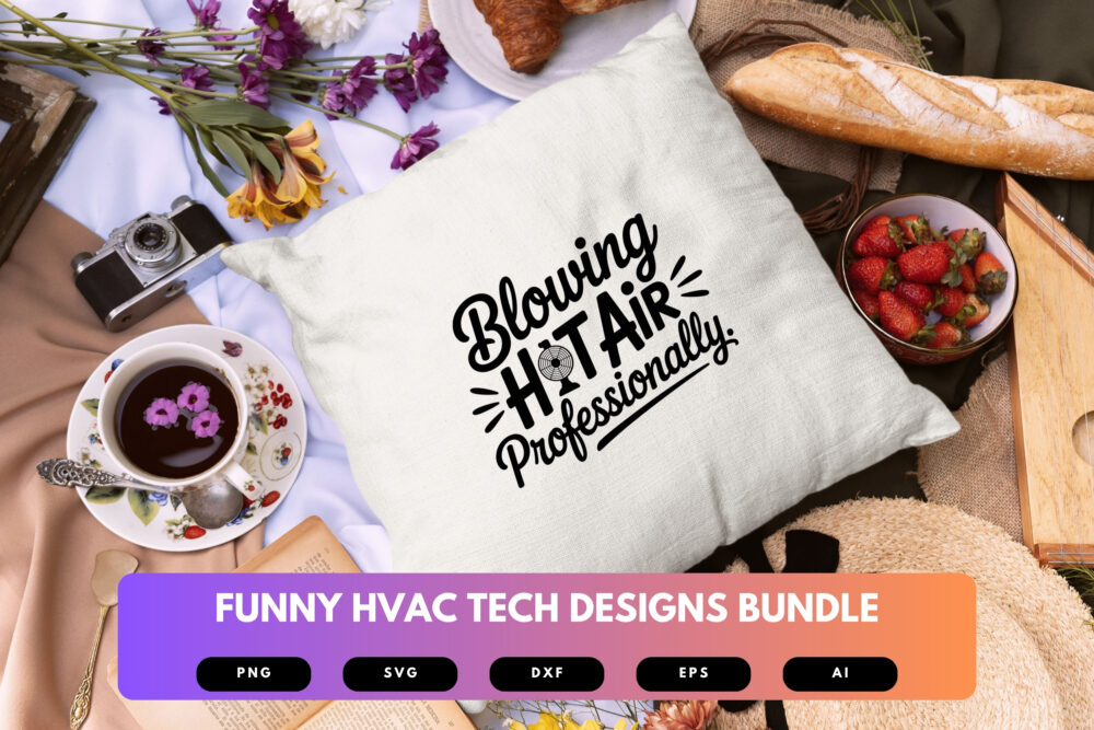 HVAC Tech SVG Bundle | Funny Heating , Cooling Clipart, Technician Quotes , Cut Files for Cricut & Sublimation - Image 3