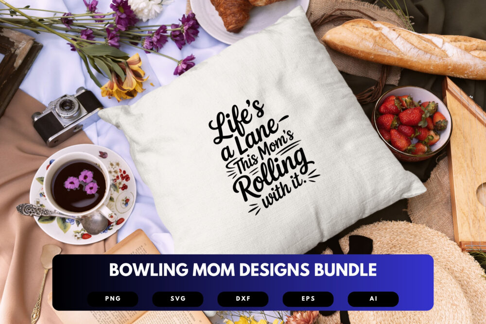 Bowling Mom SVG Bundle | Cute Bowling Clipart, Sports Silhouette Cut Files for Cricut & Sublimation - Image 2