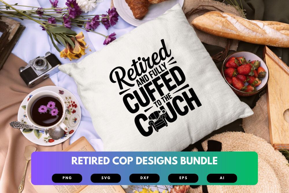 Retired Cop SVG Bundle | Funny Police Retirement Quotes , Law Enforcement Clipart for Cricut, Sublimation & T-Shirts - Image 3