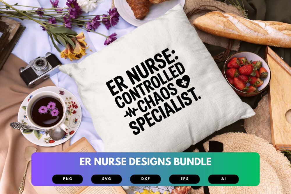 ER Nurse SVG Bundle | Emergency Room Clipart, Medical Silhouette Cut Files for Cricut & Sublimation - Image 3