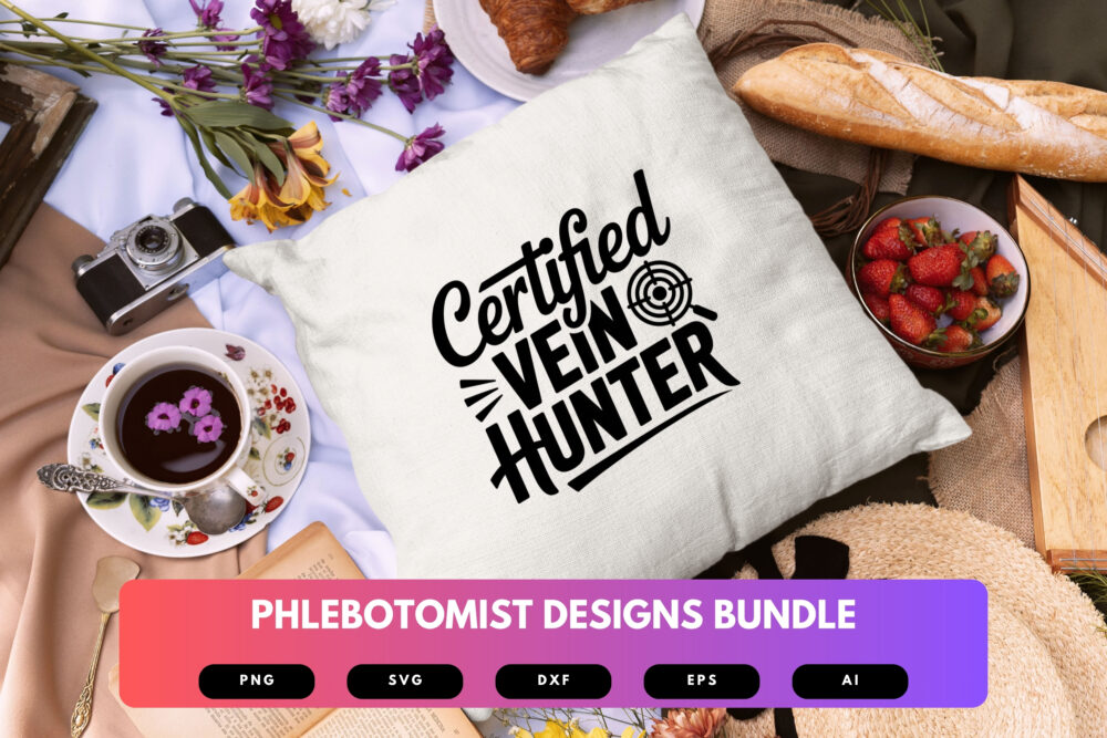 Phlebotomist SVG Bundle | Blood Draw Medical Clipart, Healthcare Cut Files for Cricut & Sublimation - Image 3