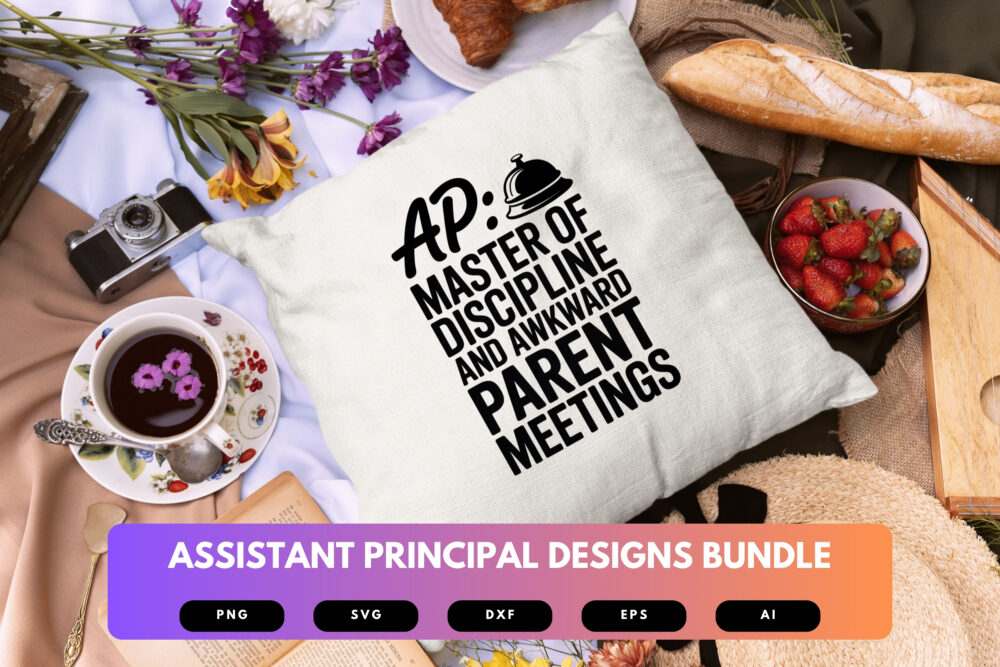 Assistant Principal SVG Bundle | School Staff Quotes, Education Clipart , Cut Files for Cricut & Sublimation - Image 3