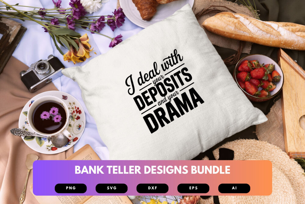 Bank Teller SVG Bundle | Banking Clipart, Finance Job Silhouettes , Cut Files for Cricut & Sublimation - Image 3