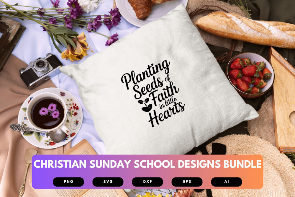 Christian Sunday School SVG Bundle | Bible Lesson Clipart, Faith Cut Files for Cricut & Sublimation - Image 2