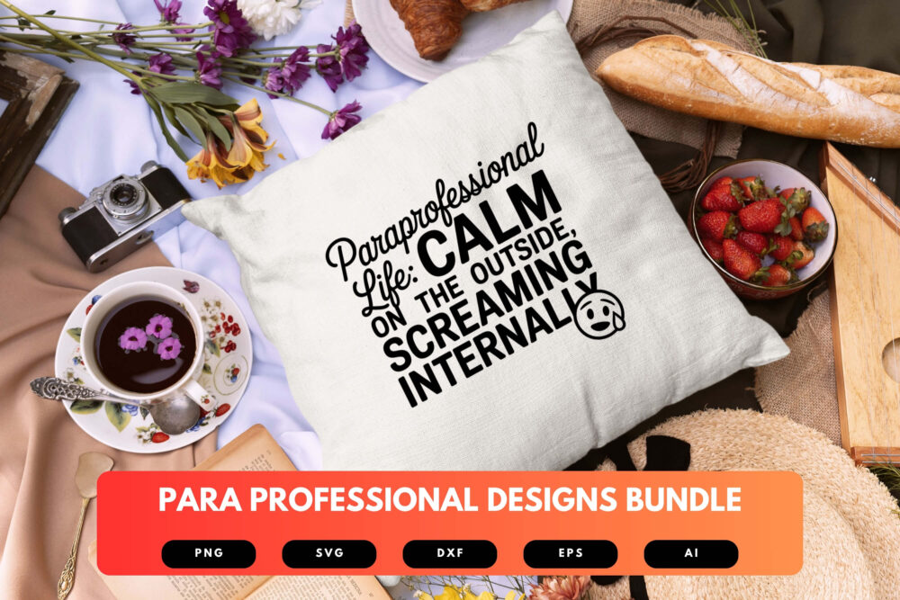 Para Professional SVG Bundle | School Staff Clipart, Teacher Aide Silhouette Cut Files for Cricut & Sublimation - Image 3