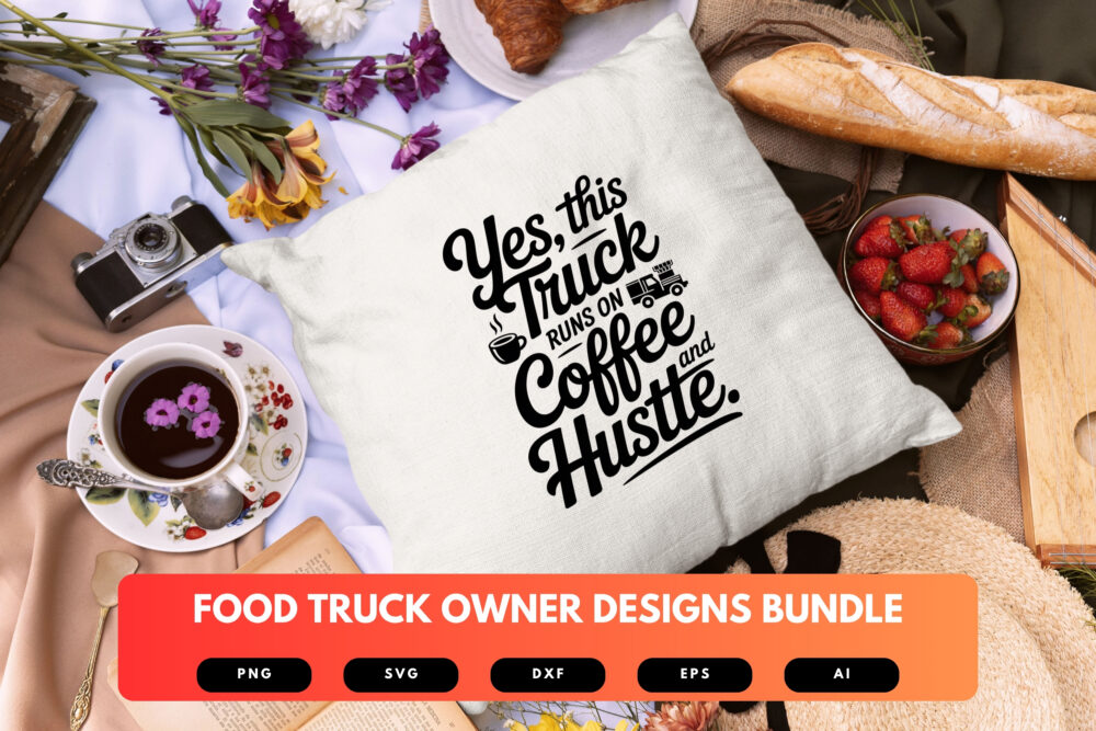 Food Truck SVG Bundle | Street Food Clipart, Mobile Kitchen Quote Cut Files for Cricut & Sublimation - Image 3