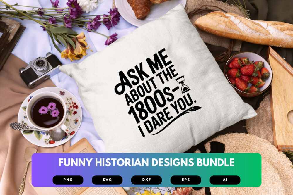Historian SVG Bundle | Funny History Shirt Designs, Academic Clipart , Silhouette Cut Files for Cricut & Sublimation - Image 3