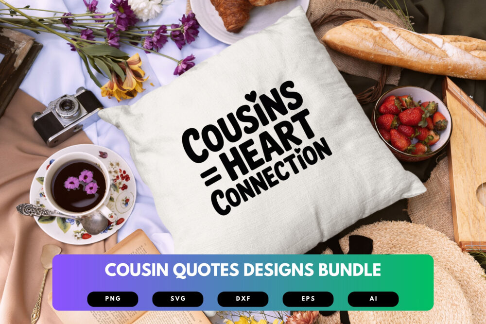 Cousin Quotes SVG Bundle | Funny Family Sayings Clipart, Matching Cousin Silhouette Cut Files for Cricut & Sublimation - Image 3