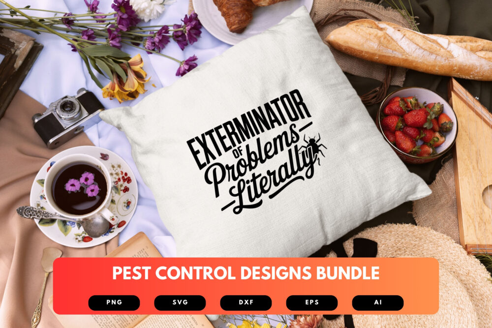 Pest Control SVG Bundle | Exterminator Clipart, Pest Removal Silhouette Cut Files for Cricut & Sublimation - Image 3