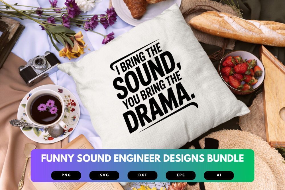 Funny Sound Engineer SVG Bundle | Audio Tech Quotes, Studio Humor Clipart & Cricut Cut Files for Music Pros - Image 3