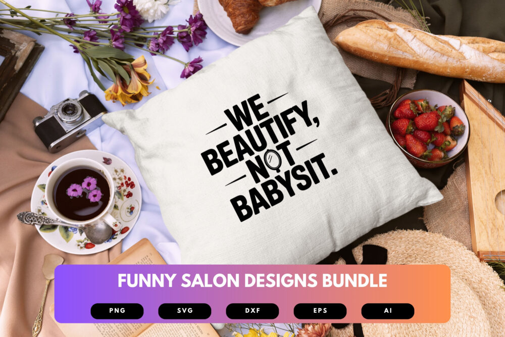 Funny Salon SVG Bundle | Hair Stylist Clipart, Beauty Quote Cut Files for Cricut & Sublimation - Image 3
