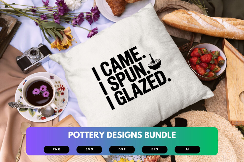 Pottery SVG Bundle | Ceramic Artist Clipart, Clay Craft Silhouette Cut Files for Cricut & Sublimation - Image 3