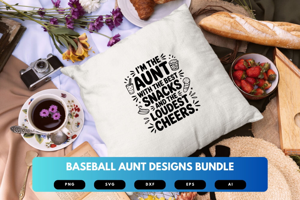 Baseball Aunt SVG Bundle | Sports Quotes, Baseball Clipart, Game Day Designs for Cricut & Sublimation Cut Files - Image 2