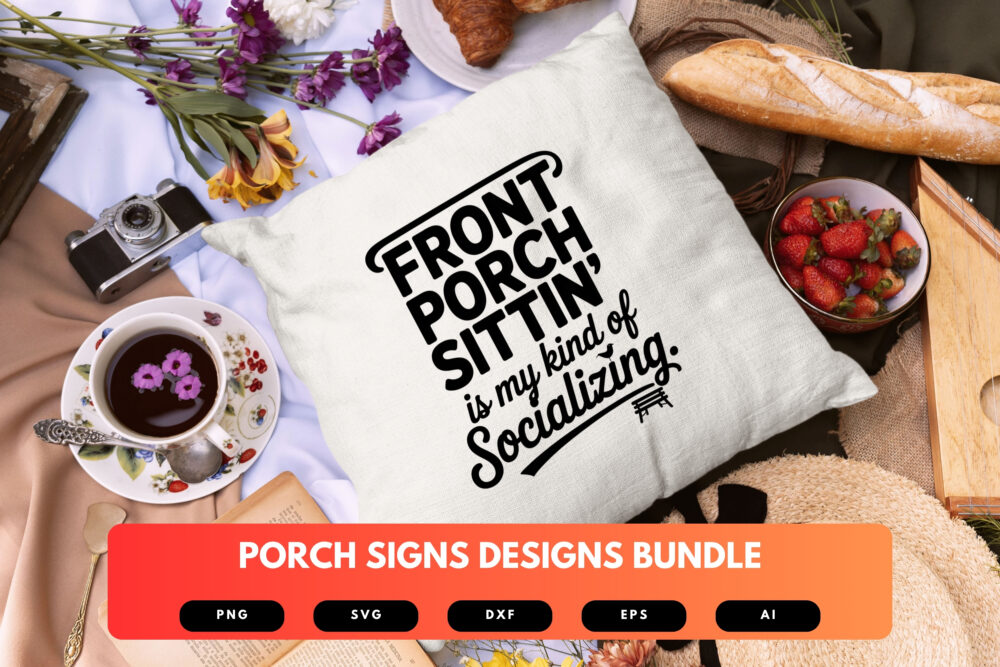 Porch Signs SVG Bundle | Welcoming , Decorative Outdoor Cut Files for Cricut & Sublimation - Image 3