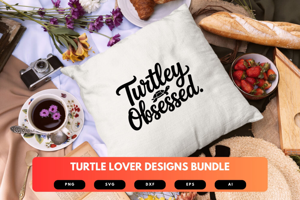 Turtle Lover SVG Bundle | Sea Turtle , Ocean Animal Cut Files for Cricut, Sublimation & Decor - Image 2