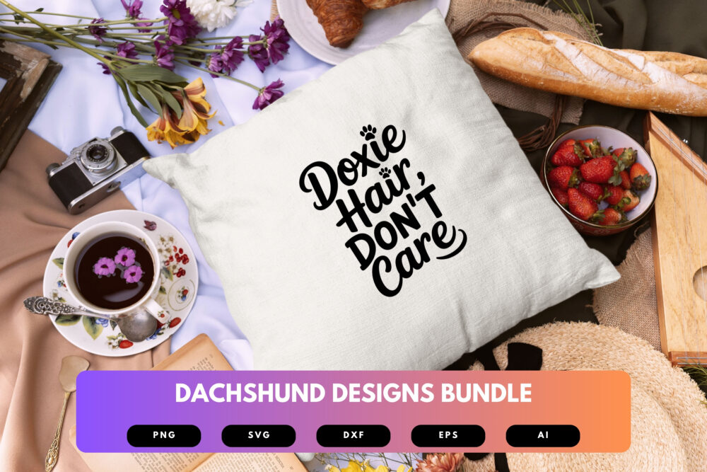 Dachshund SVG Bundle | Wiener Dog Clipart, Funny Pet Silhouette Cut Files for Cricut & Sublimation - Image 2