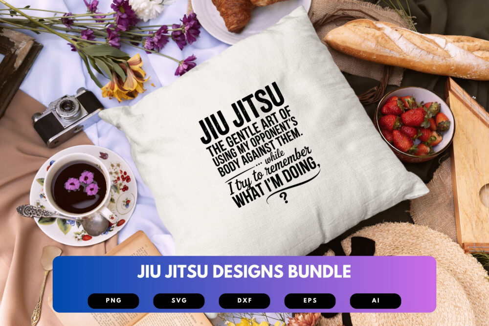 Jiu Jitsu SVG Bundle | Martial Arts Quotes, BJJ Clipart and Grappling Cut Files for Cricut & Sublimation - Image 2